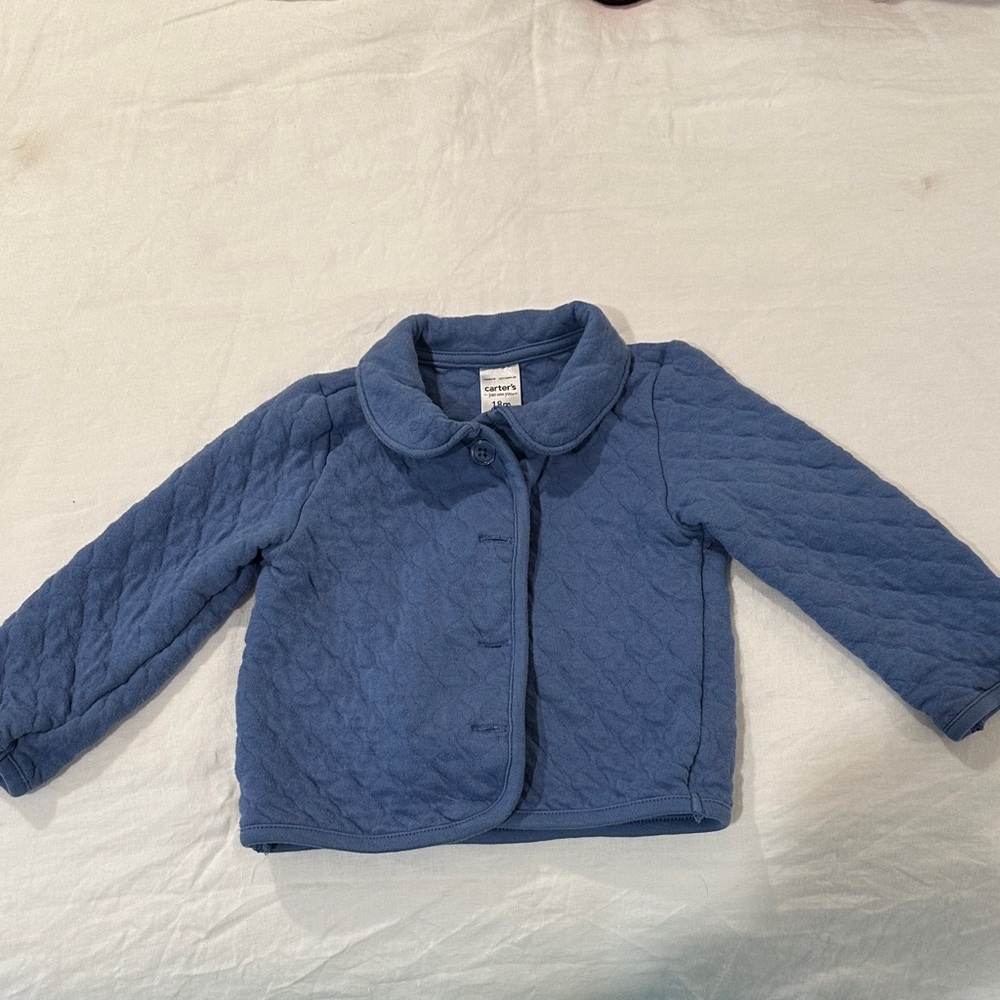 Carter's Quilted Blue Kids Puffer Jacket